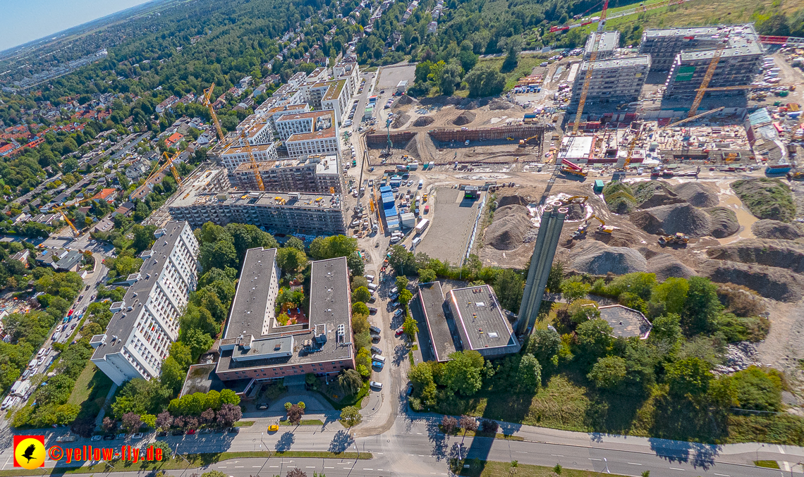 02.09.2023 - eine neue Baugrube auf dem Alexisquartier in Neuperlach